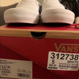 Brand new vans slip on pros